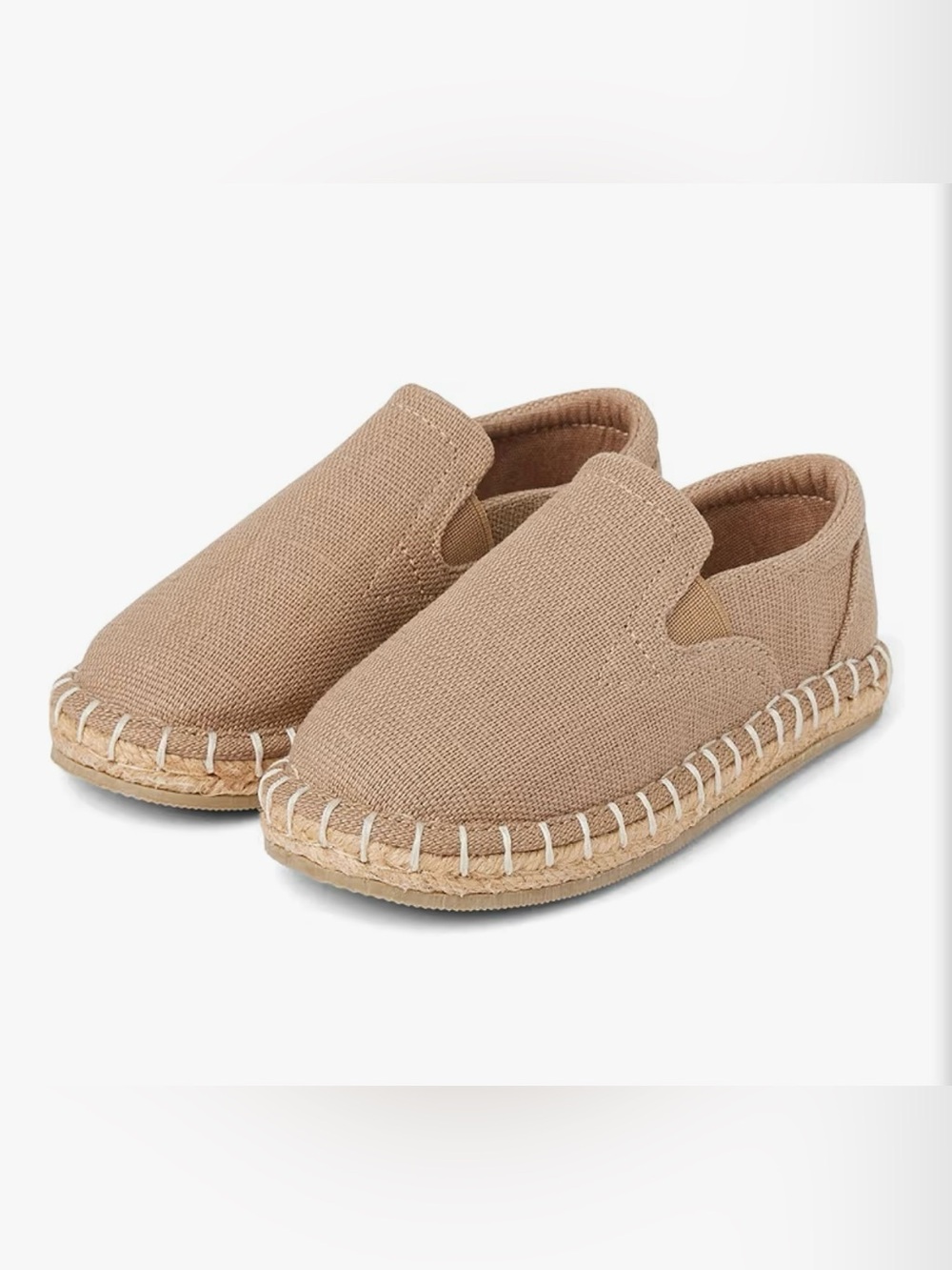 Little Boy Beige Espadrille Flats | Casual Summer Shoes